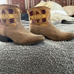 Cute cowboy booties size 6.5-7